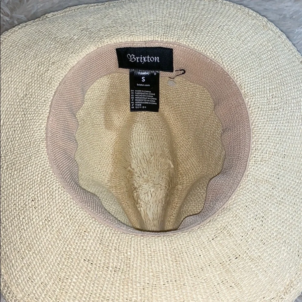 Brixton Natural Straw Fedora Hat